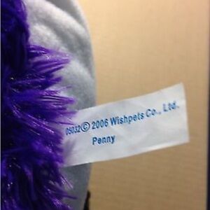 2006 Wishpet Purple and White Penguin named Penny.